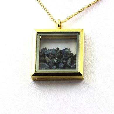 Raw Sapphire necklace.