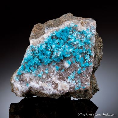 Cavansite with Heulandite and Calcite