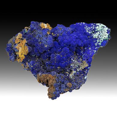 Azurite with Malachite