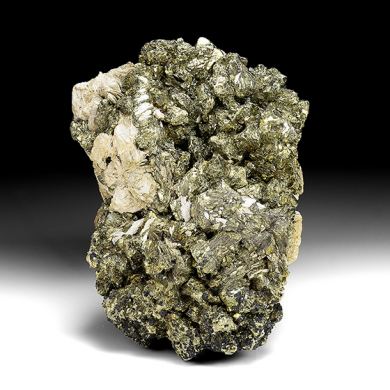 Chalcopyrite with Pyrite, Siderite