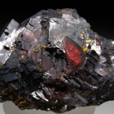 Rhodonite with Galena