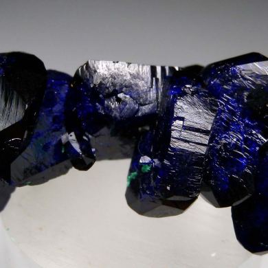 Azurite with Malachite