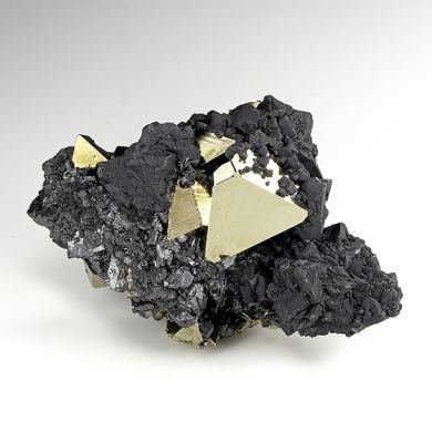 Pyrite with Tetrahedrite