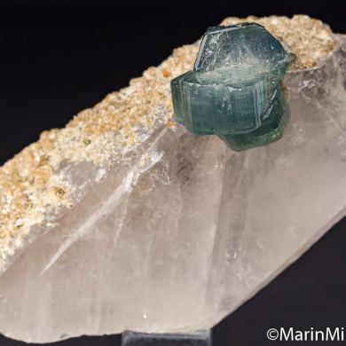 Apatite on Quartz