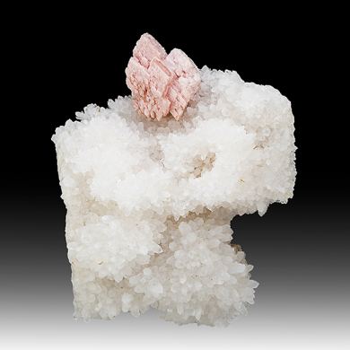 Rhodochrosite with Quartz