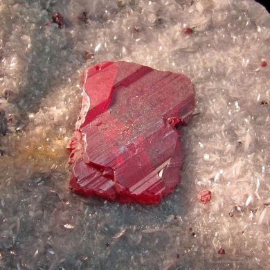 Cinnabar on Quartz