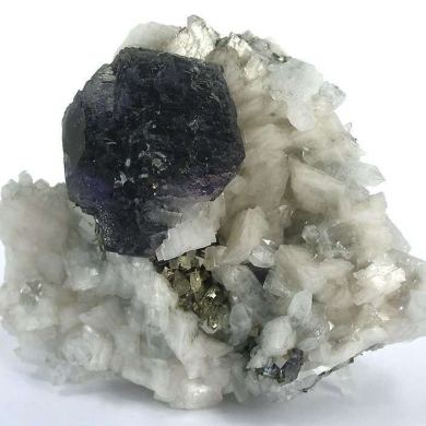 Fluorite on Dolomite