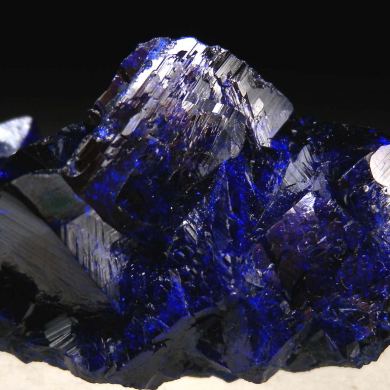 Azurite with Malachite