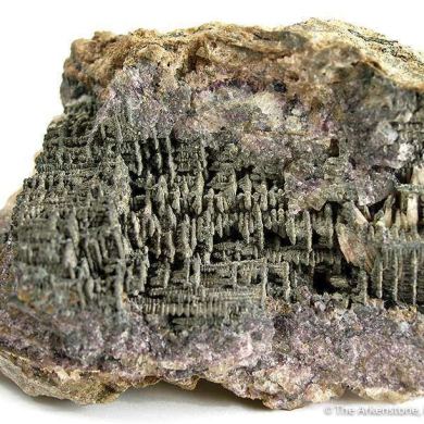 Skutterudite ps. Silver with Fluorite and Baryte