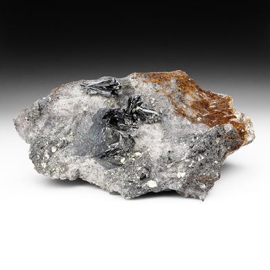 Olivenite with Quartz, Hydroniumjarosite