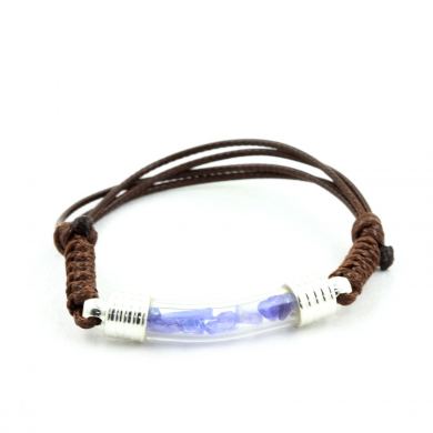 Raw Tanzanite bracelet.