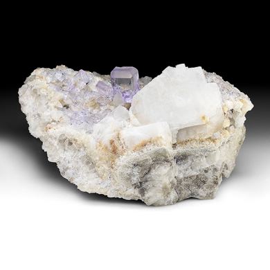 Fluorite with Calcite