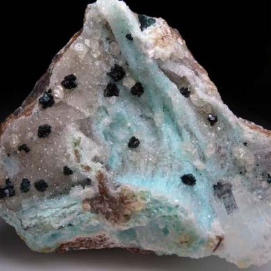 Clinoatacamite with Selenite