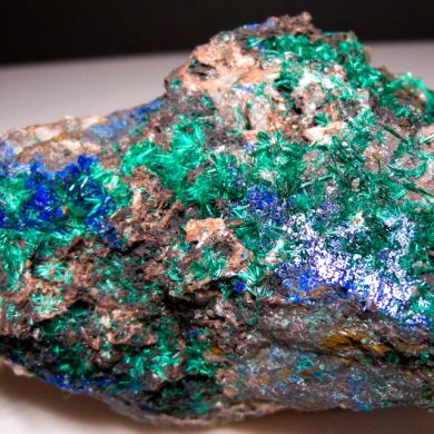 Brochantite with Linarite