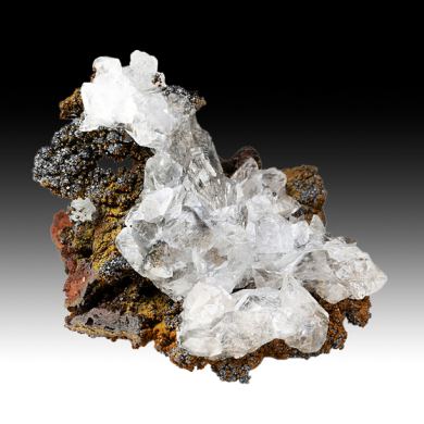 Descloizite with Calcite