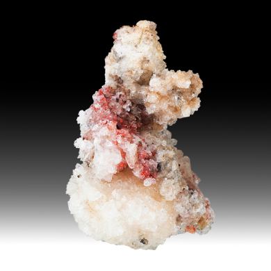 Cinnabar with Calcite, Gypsum