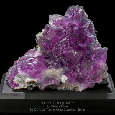 Phantom Fluorite & Quartz from La Viesca Mine