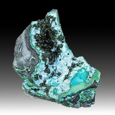 Malachite with Chrysocolla