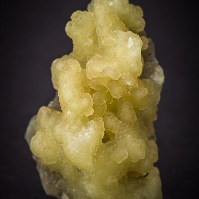 Prehnite with Pyrite