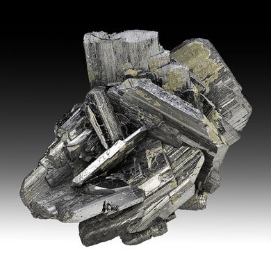 Ferberite with Pyrite, Arsenopyrite