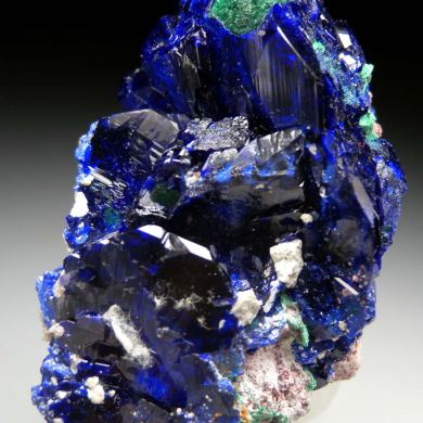 Azurite with Malachite