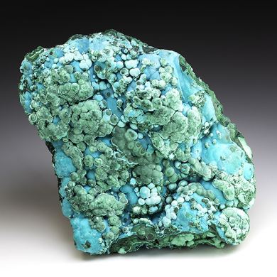 Chrysocolla with Malachite