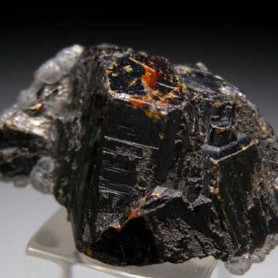 Sphalerite with Graphite, Calcite