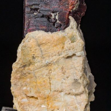 Tantalite on Albite