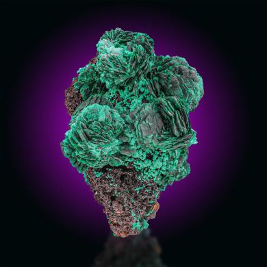 Malachite  pseudomorph after Azurite