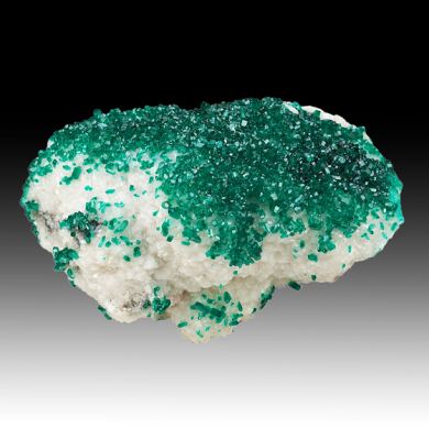 Dioptase with Calcite