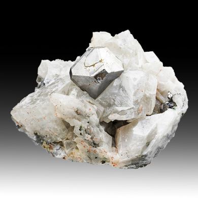 Carrollite with Calcite