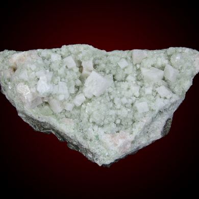 Chabazite on Prehnite