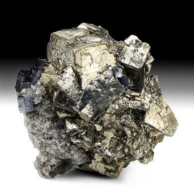 Pyrite with Galena, Dolomite