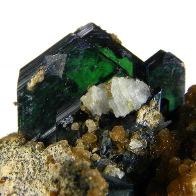 Vivianite with Childrenite and Paravauxite