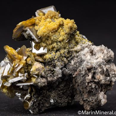 Wulfenite with Mimetite