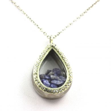 Raw Tanzanite Necklace.