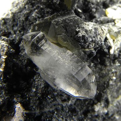 Siderite and Quartz on Pyrite (replacing Siderite) with Stannite