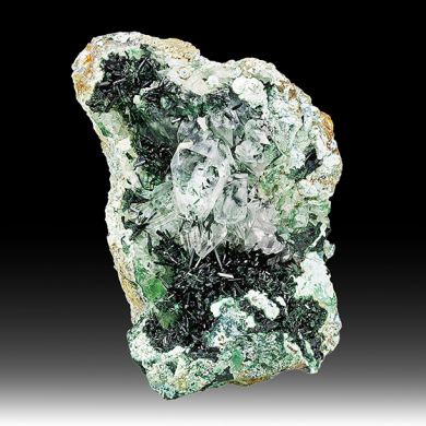 Atacamite with Gypsum, Chrysocolla