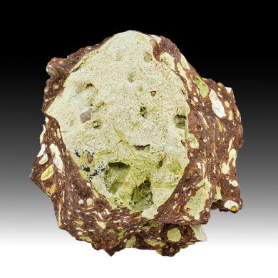 Nontronite with Calcite, Hollandite