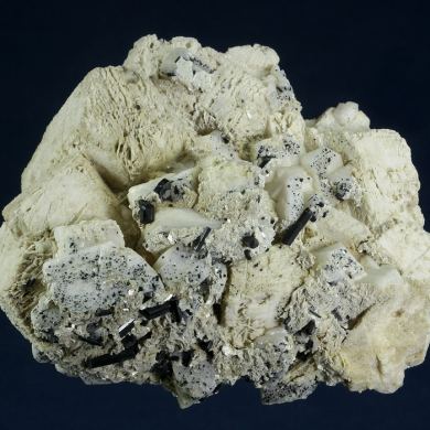 Albite and Microcline with Schorl