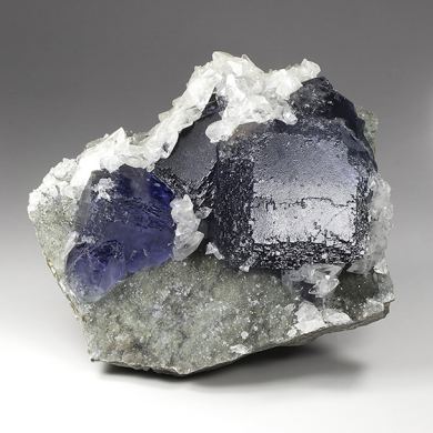 Fluorite with Calcite