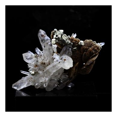 Siderite, Quartz, Pyrite.