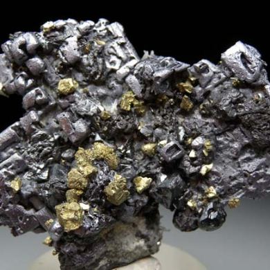 Galena with Chalcopyrite, Sphalerite