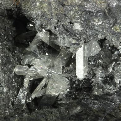 Cerussite on Galena