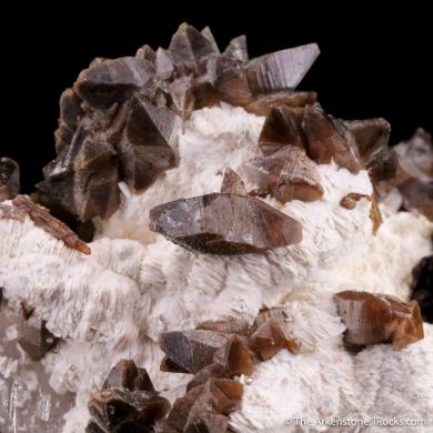 Siderite with Eosphorite on Albite