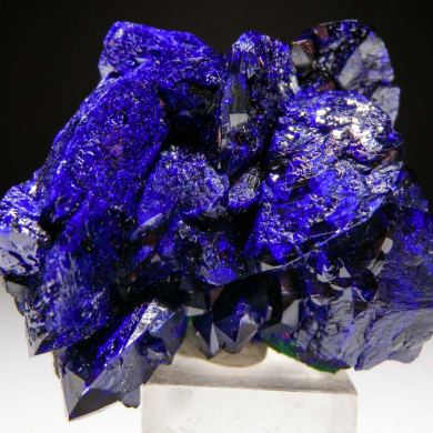 Azurite with Malachite