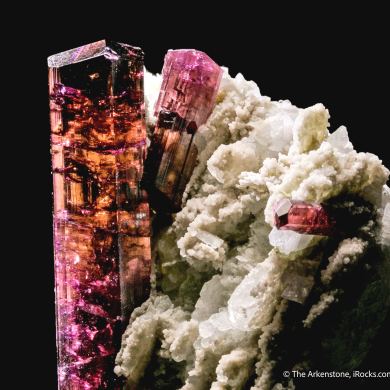 Tourmaline on Albite