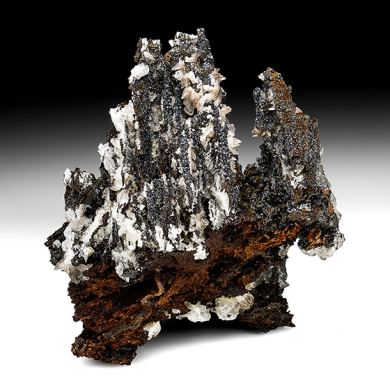 Descloizite with Calcite