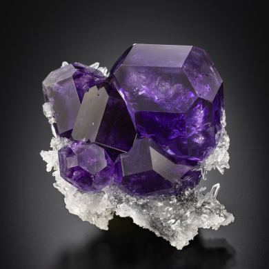 Fluorite on Quartz