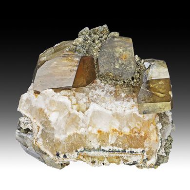 Barite with Pyrite, Quartz